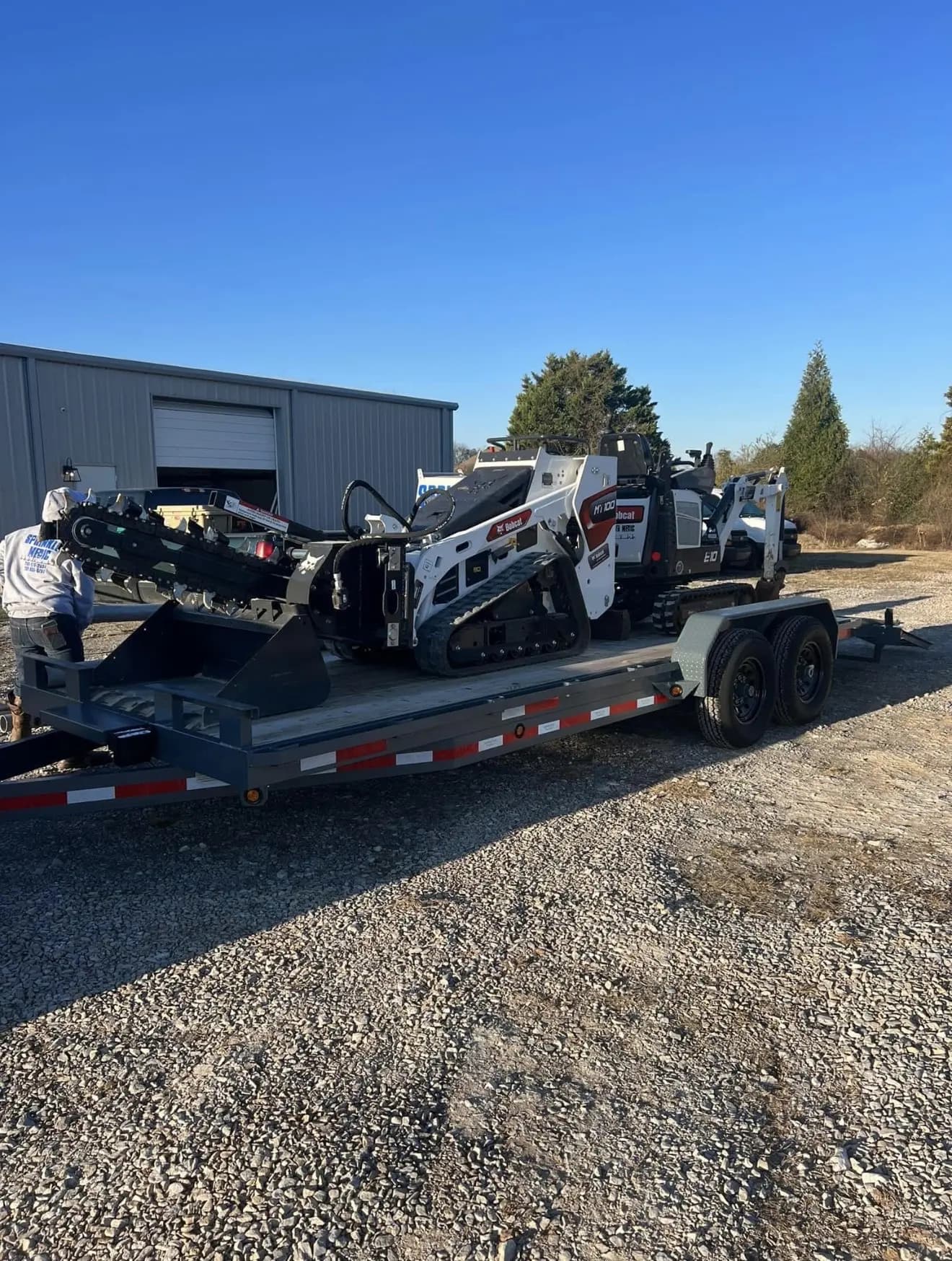 Sprinkler Medic service trailer and equipment ready for irrigation work